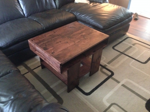 My First Piece of Woodworking Furniture - Our Coffee Table