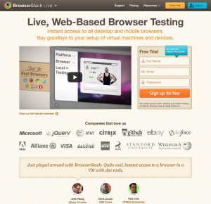 Browserstack helps you test your site in all browsers